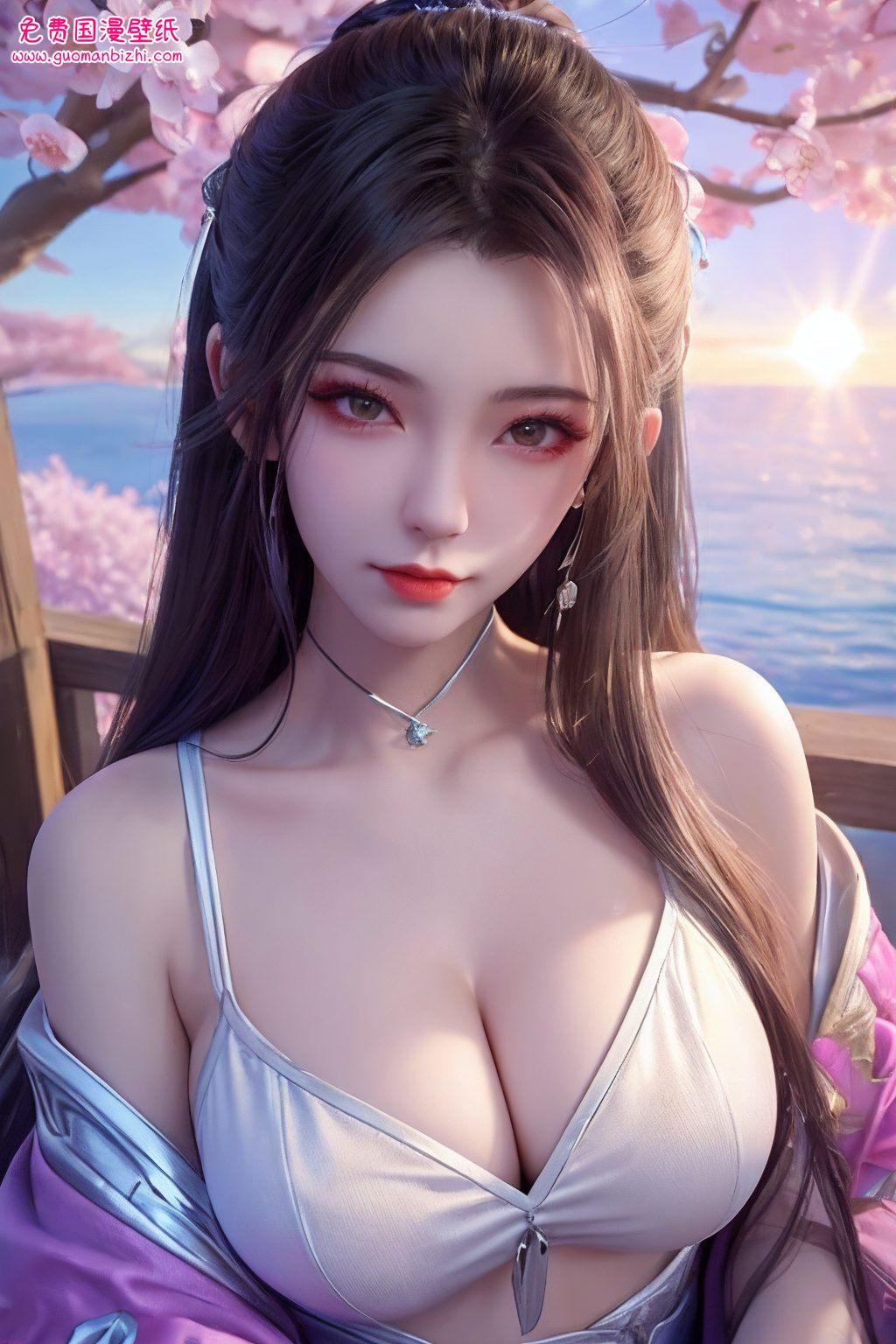更是让你的电脑瞬间变身仙境！快来感受一下这位国漫美女的魅力吧嗨呀