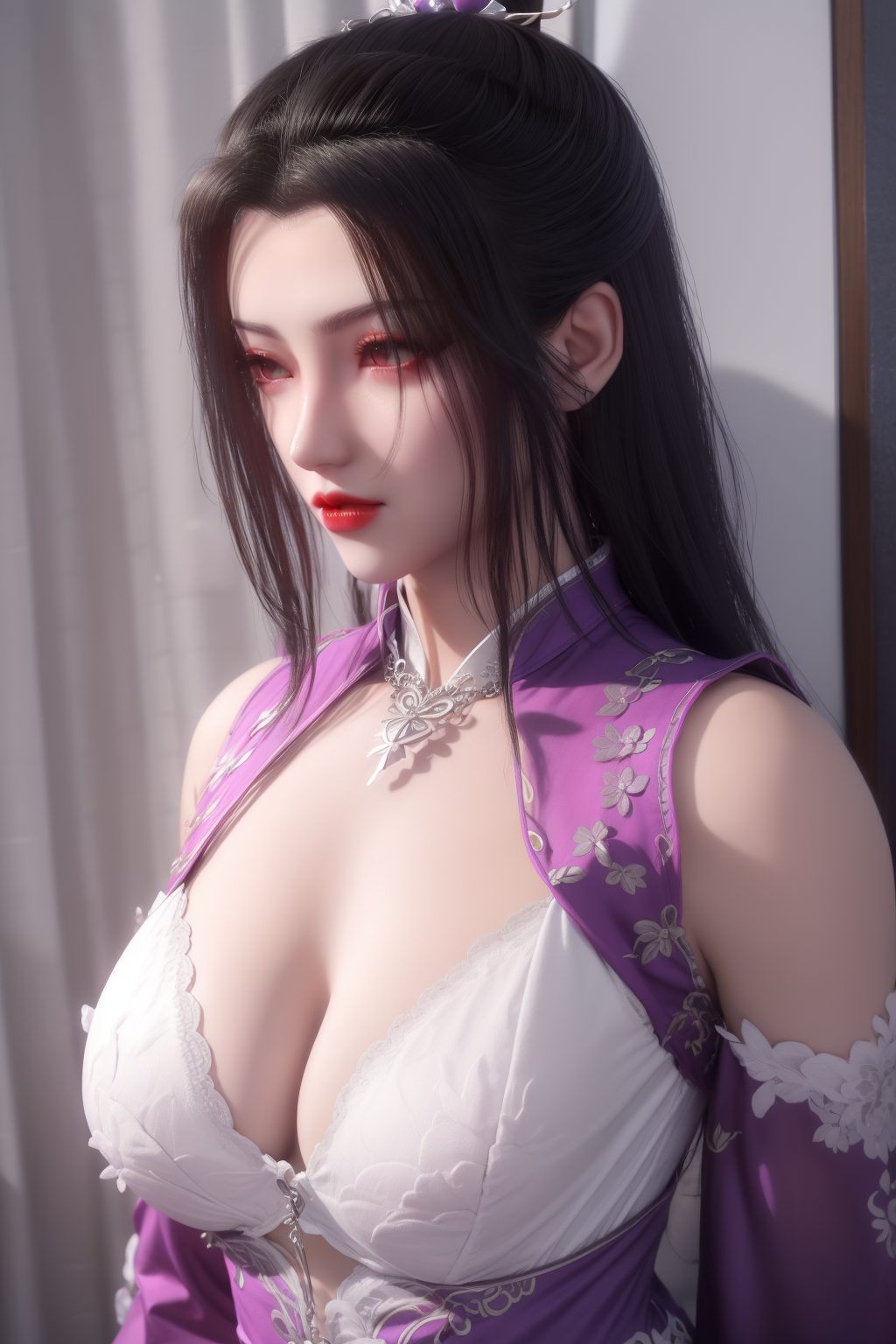 而那些动漫美女眉眼间藏着万般风情