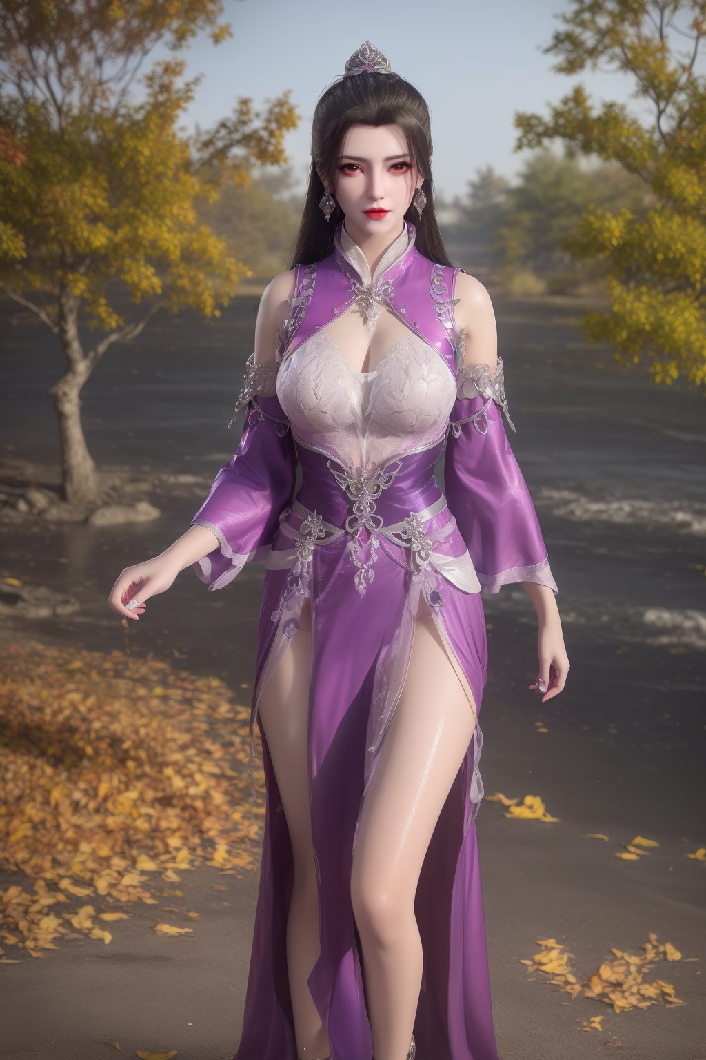美不胜收！她那眉眼如画