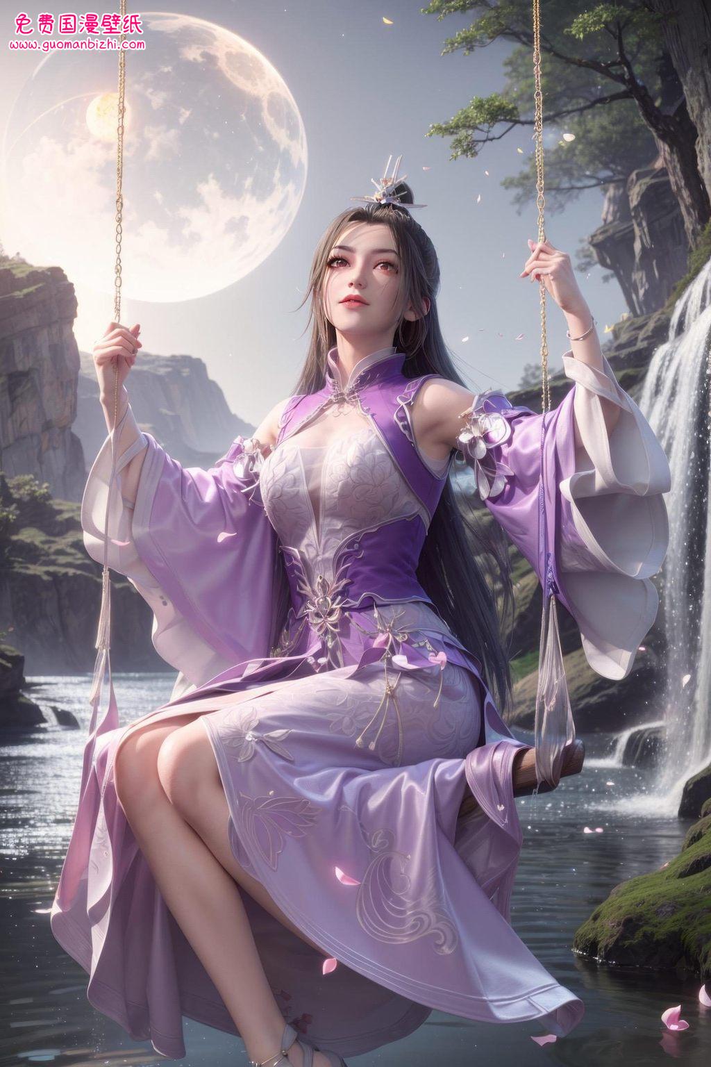 她是国漫中的女神轻轻拂过心田