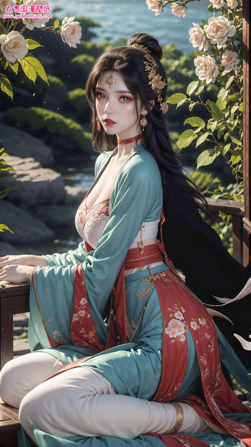 长发飘飘美眸如星