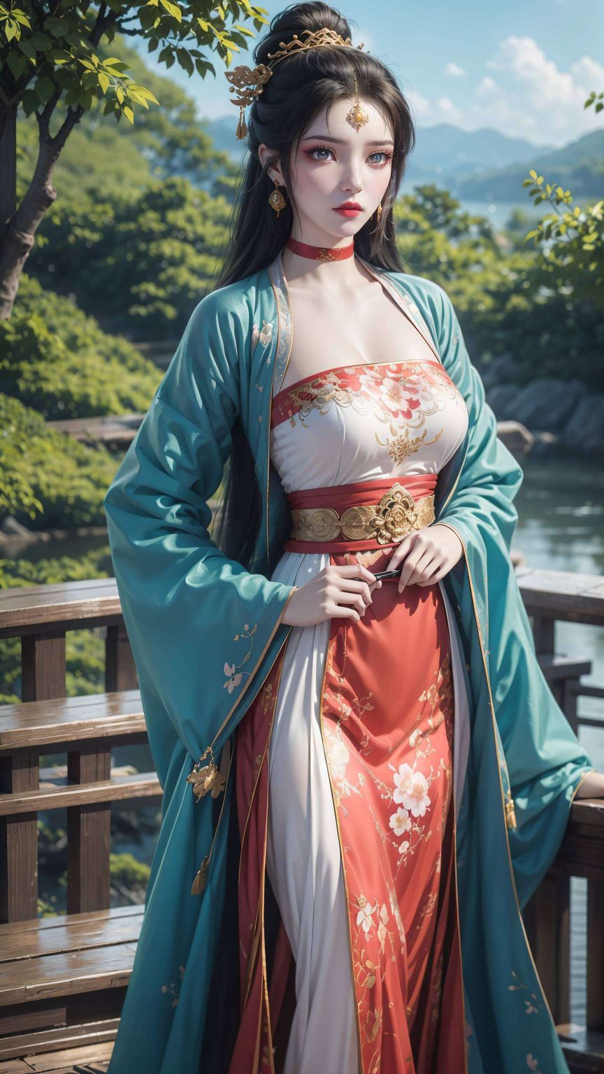 别急墨云女神飘逸的裙摆轻轻拂过