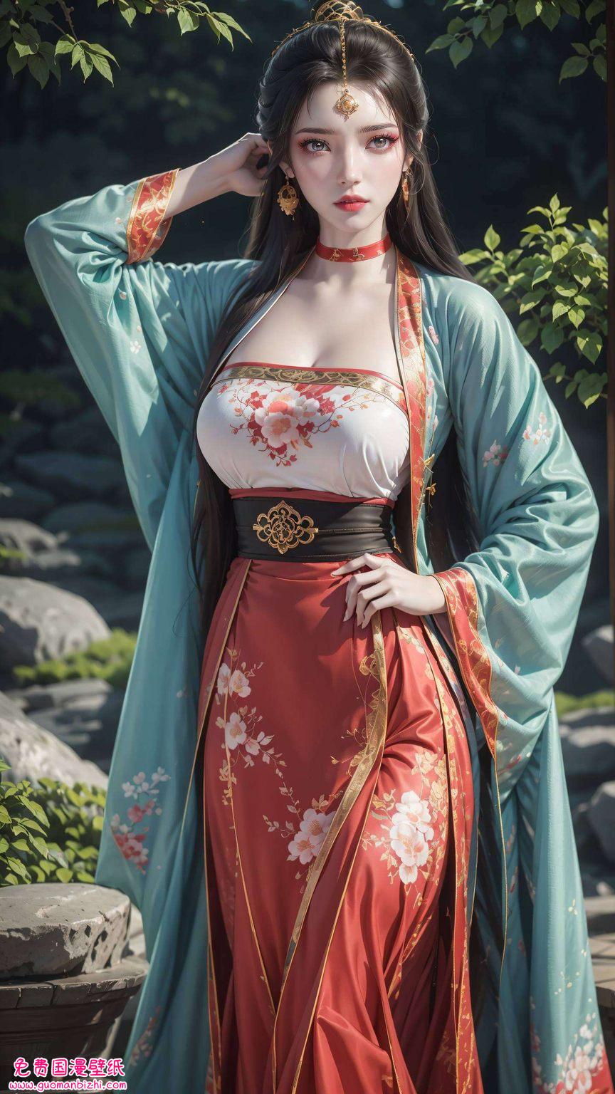 穿梭在绚丽多彩的国漫世界国漫女神的倩影与光影交织
