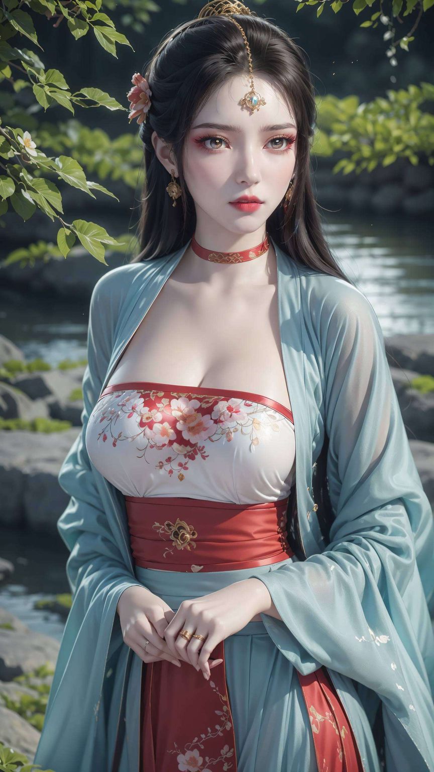 有一位国漫美女宛若从仙逆的世界中走出