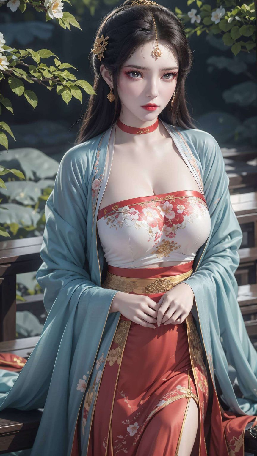 仿佛从玄幻世界走出的仙子不仅是壁纸上的常客