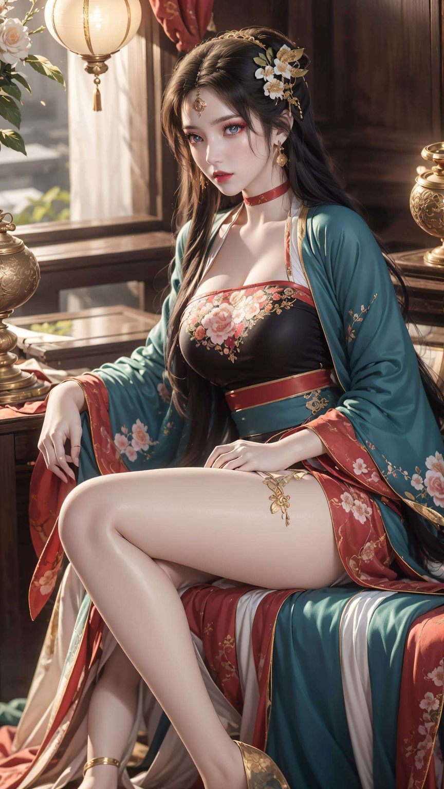 国漫美女的灵动风姿在绚烂的1920x1080像素世界里