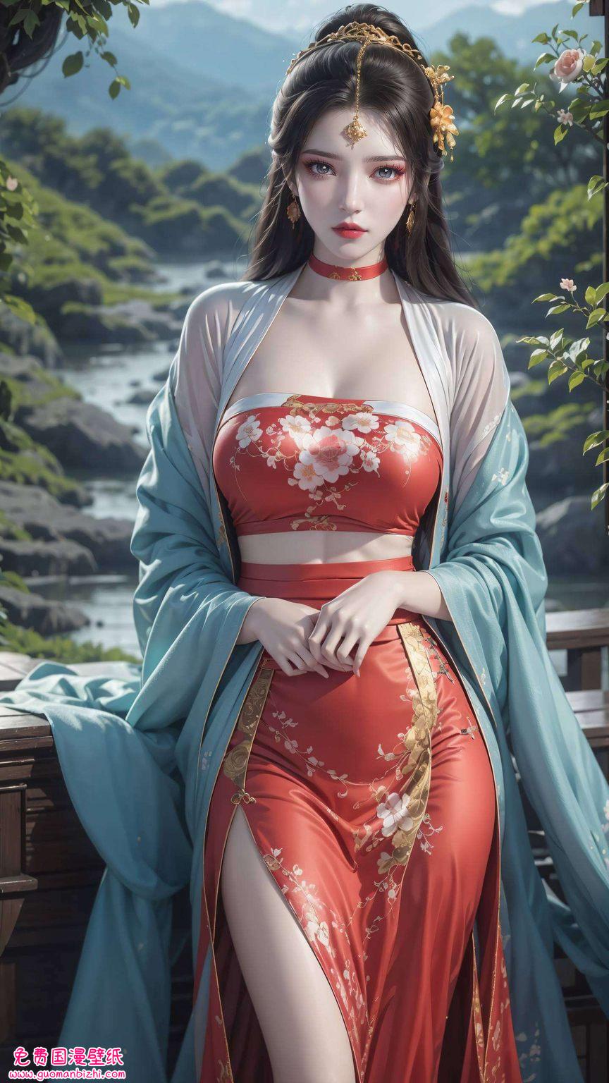 玄幻元素让你仿佛置身仙境美女凝神静气