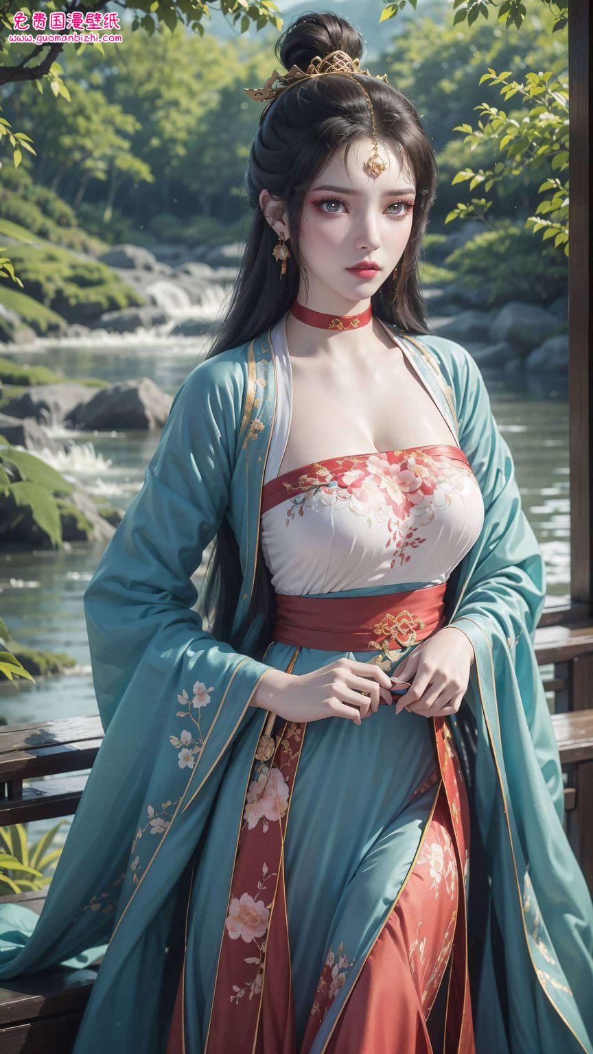 那可是一点也不夸张哦！快来感受一下这位动漫美女的魅力吧墨云萦绕间