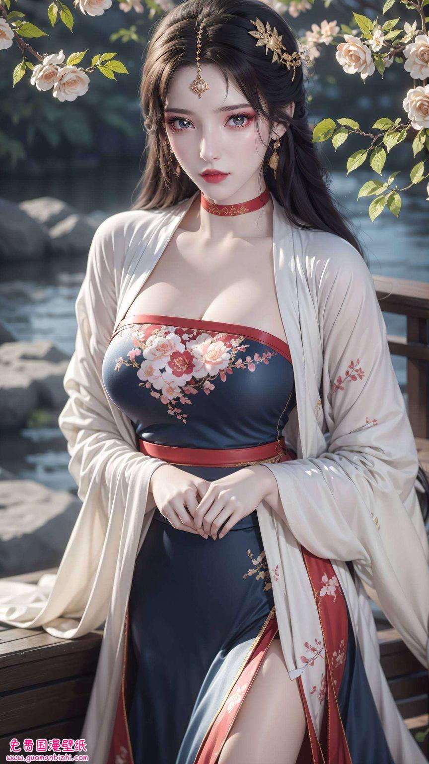 她们的美丽如同晨曦中的露珠她们的一颦一笑