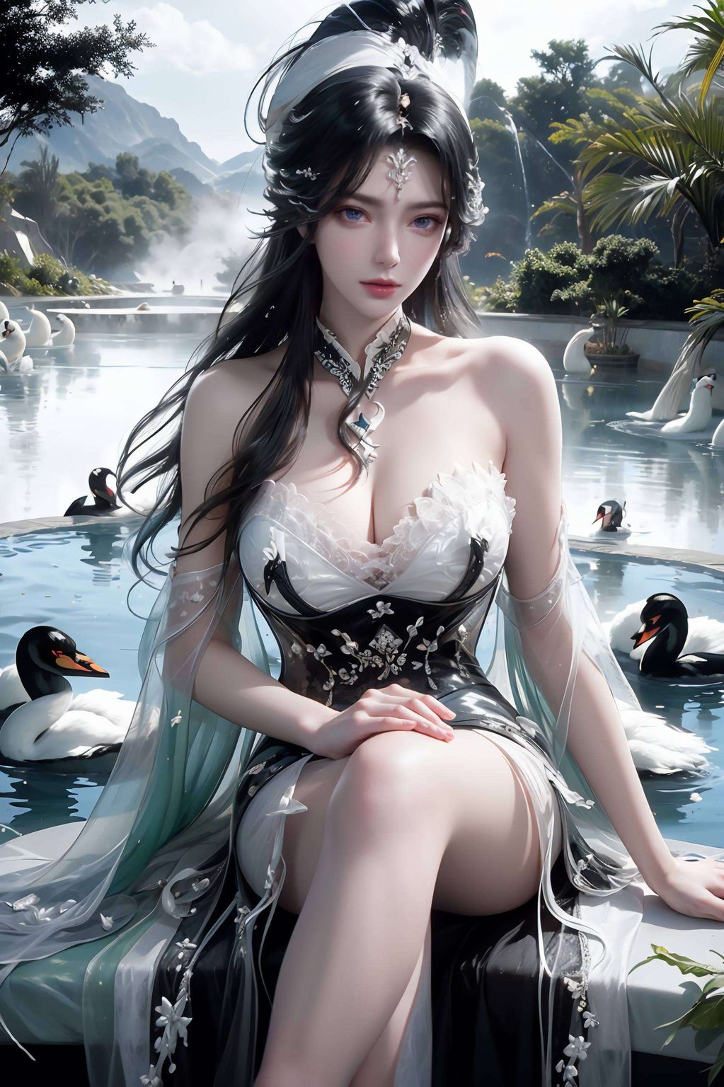 如今披上了婚纱每一次滑动