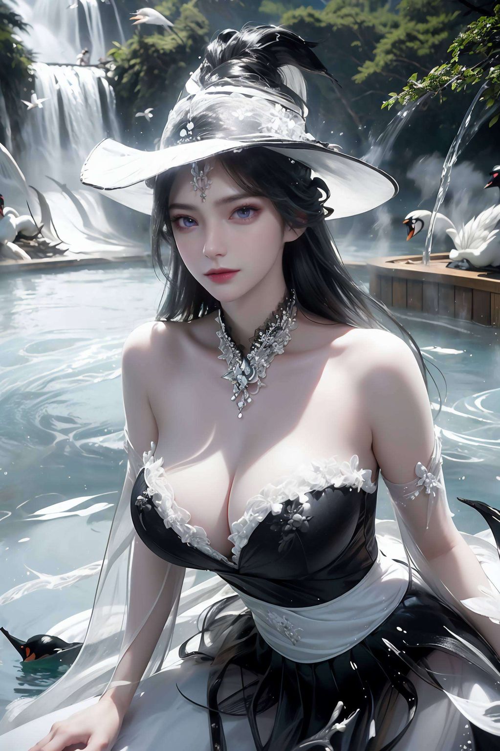 从细腻的笔触到唯美的色彩让周紫虹的绝美容颜