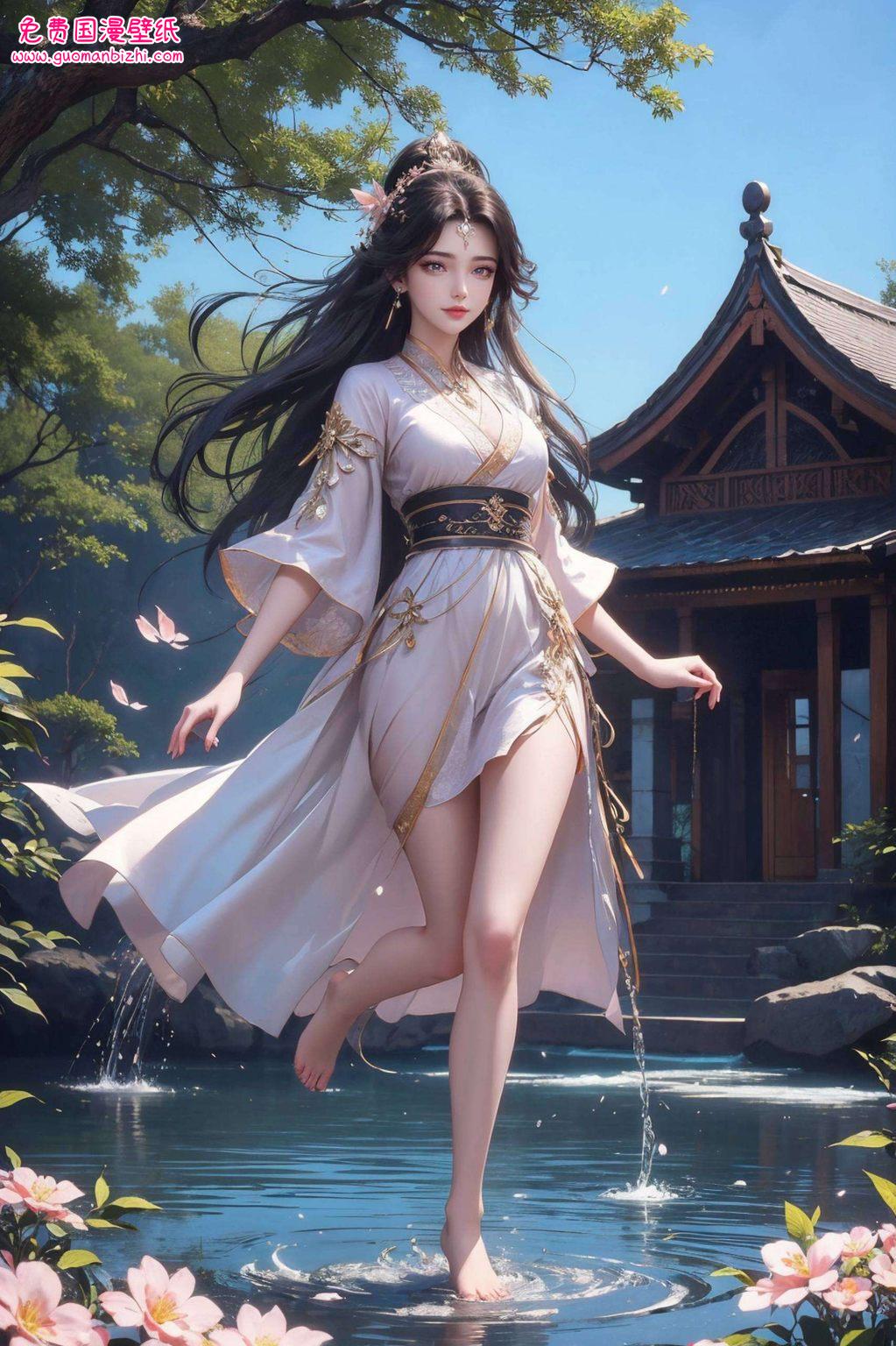 为你的安卓桌面注入一丝仙气与美感如同壁画中走出的仙女