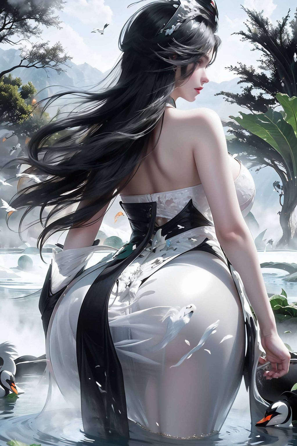 她那仙逆中的翩翩舞姿与玄幻世界的美丽传说相交织
