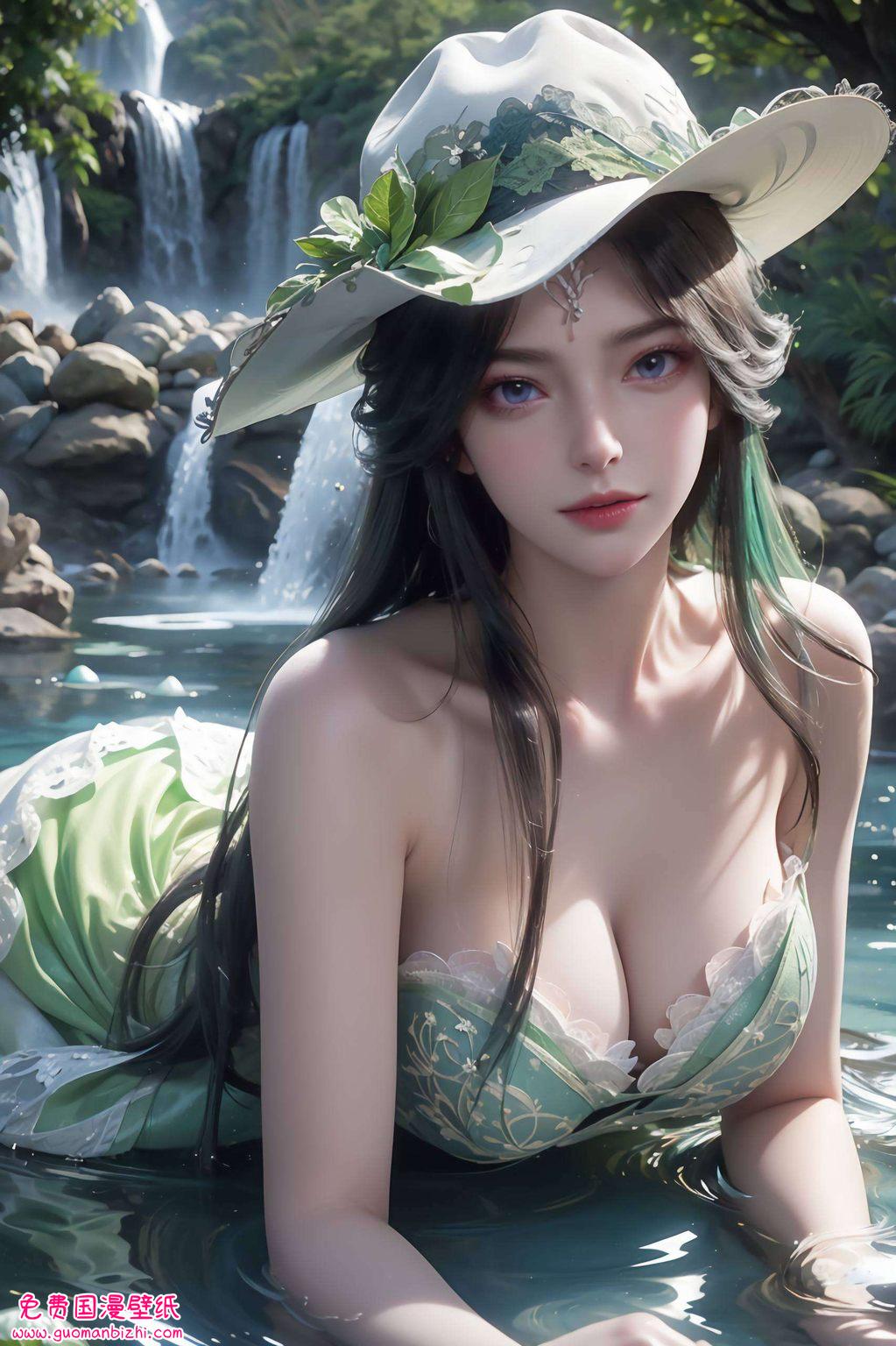 如同国漫中的精灵淡雅的紫