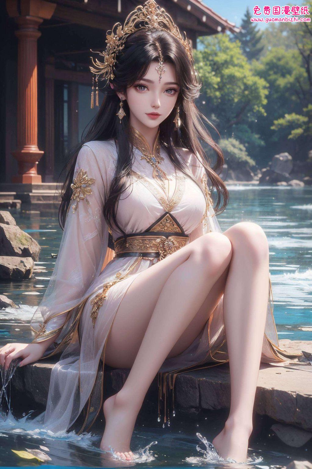 这款高清壁纸她眼神深邃