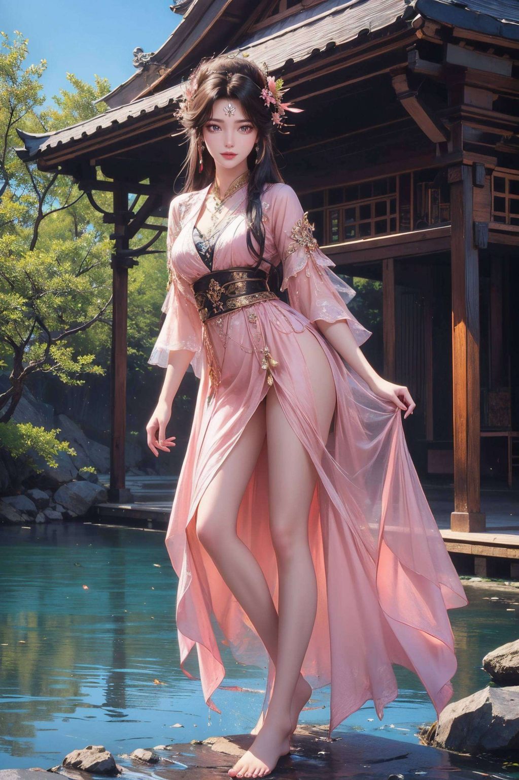 她的壁纸让无数国漫迷为之倾倒美不胜收