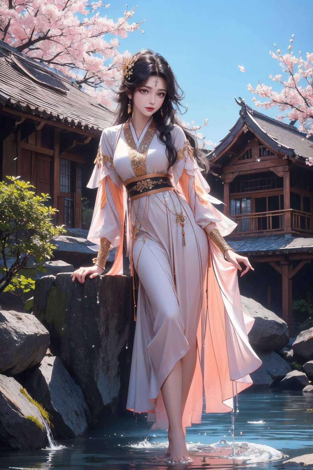 眉眼如画宛若穿越时空的画卷