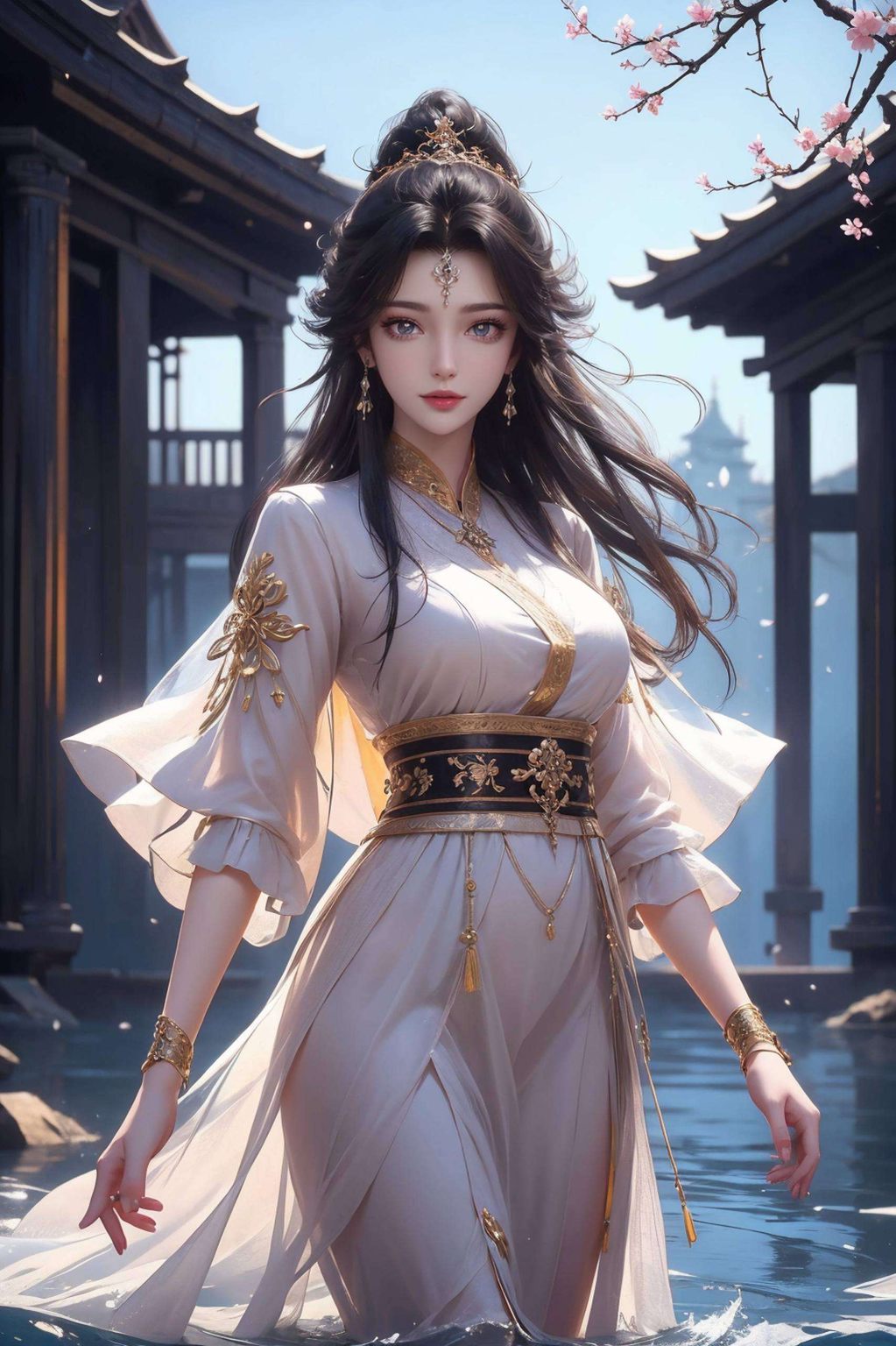 苹果炫彩壁纸上的国漫女神动漫之韵