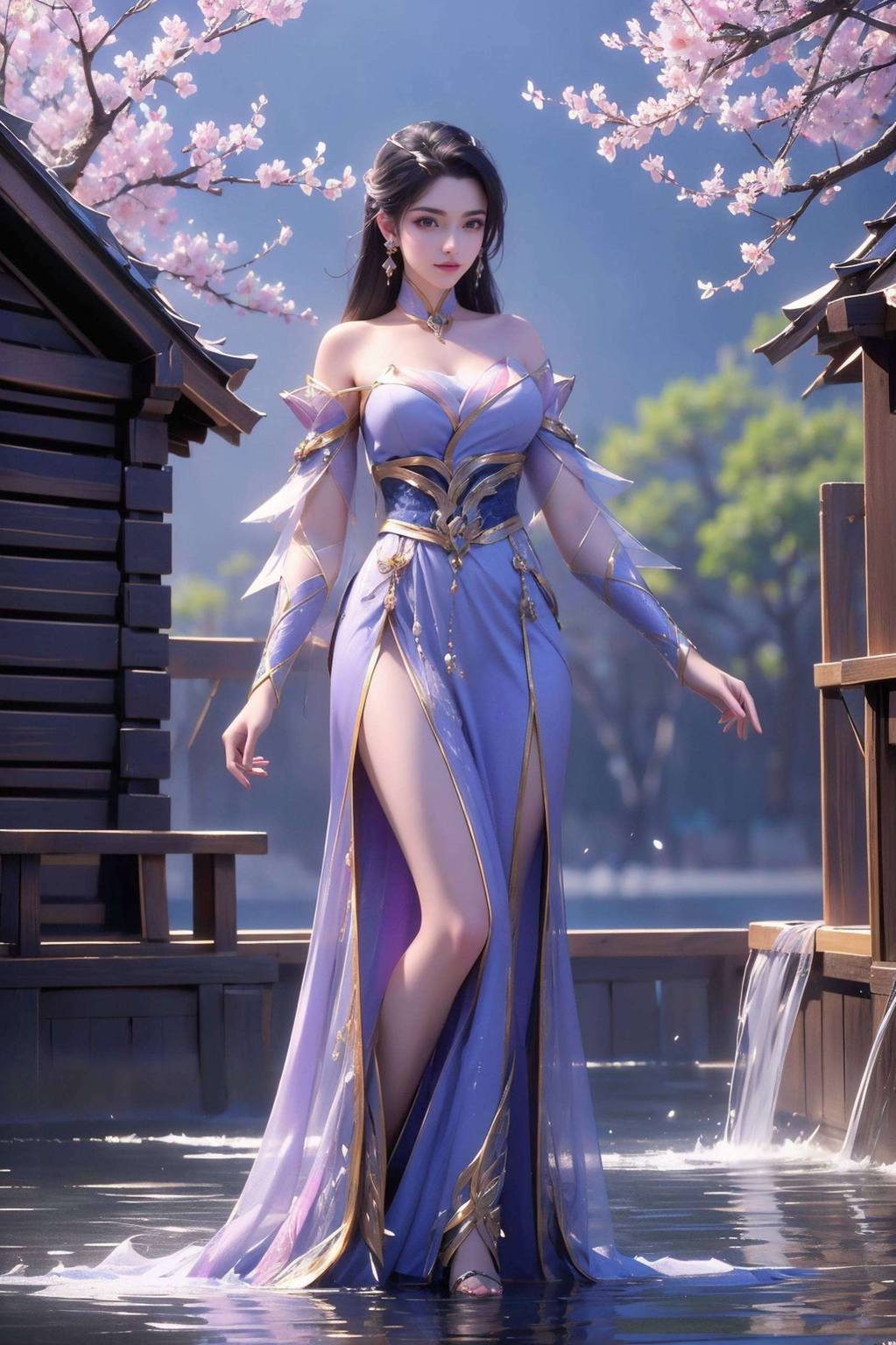 今儿给您推荐一款绝美的壁纸——那就是出自咱大国产动漫仙武传的楚灵玉平板壁纸高清版！这位楚灵玉仙女嘿