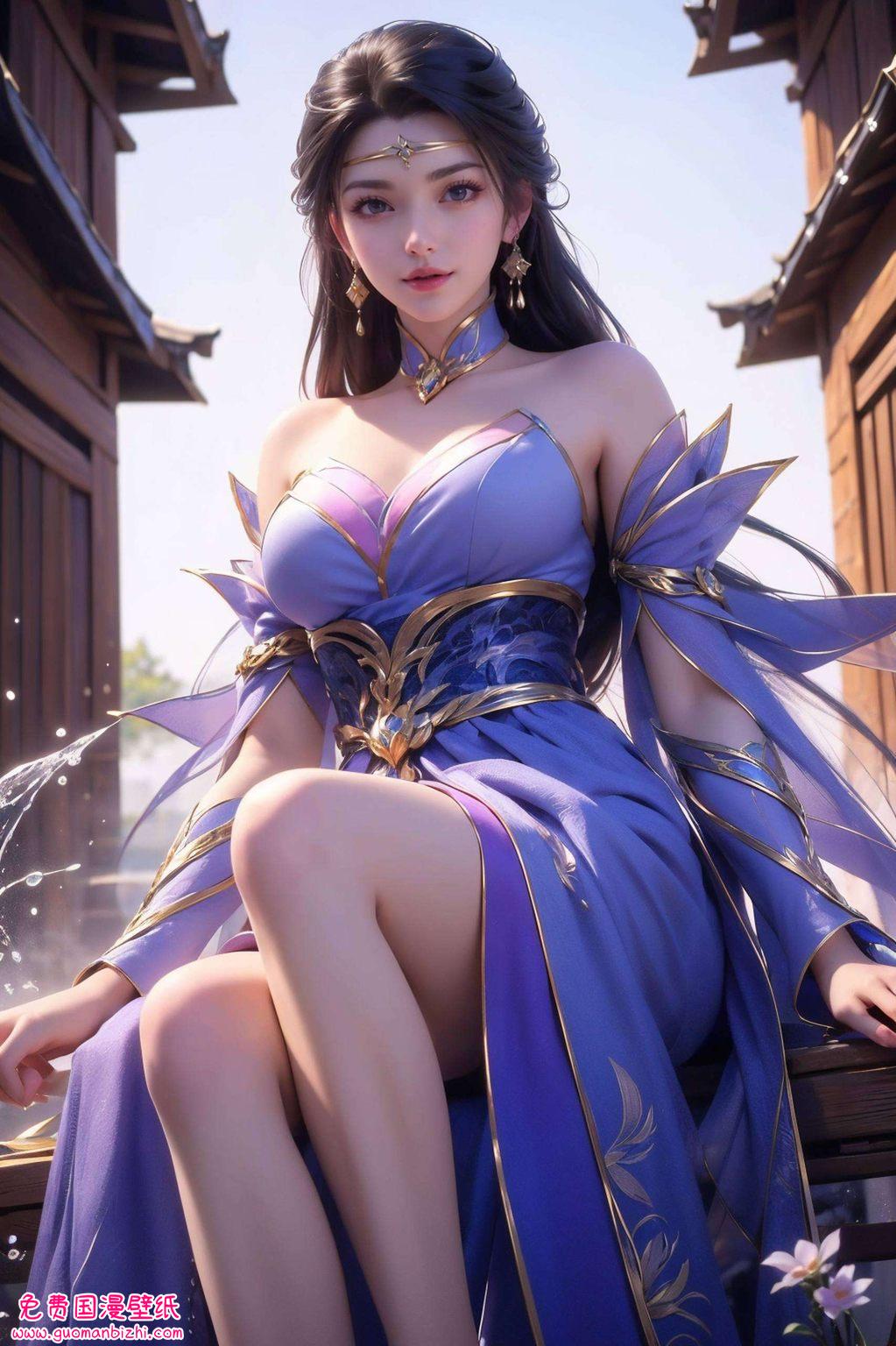 楚灵玉的每一次微笑更是一幅幅动漫壁纸的灵魂所在