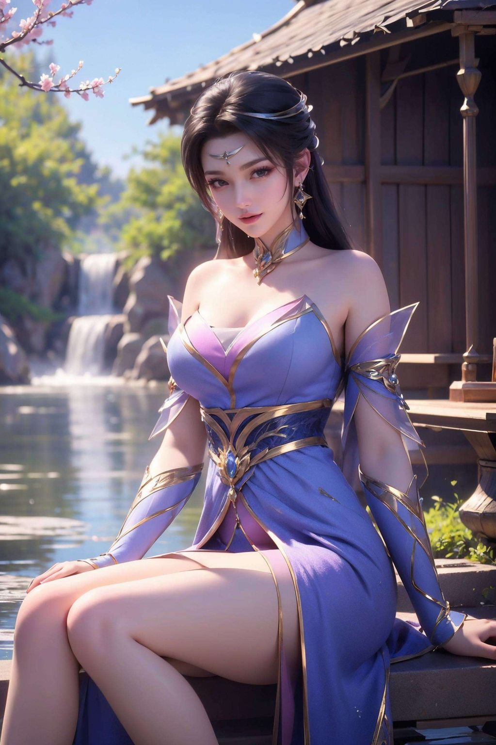 这幅4K高清的横屏壁纸在晨曦微光的笼罩下
