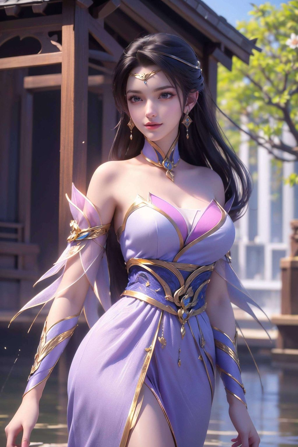 将她的风采展现得淋漓尽致她是《仙武传》中的绝世美女