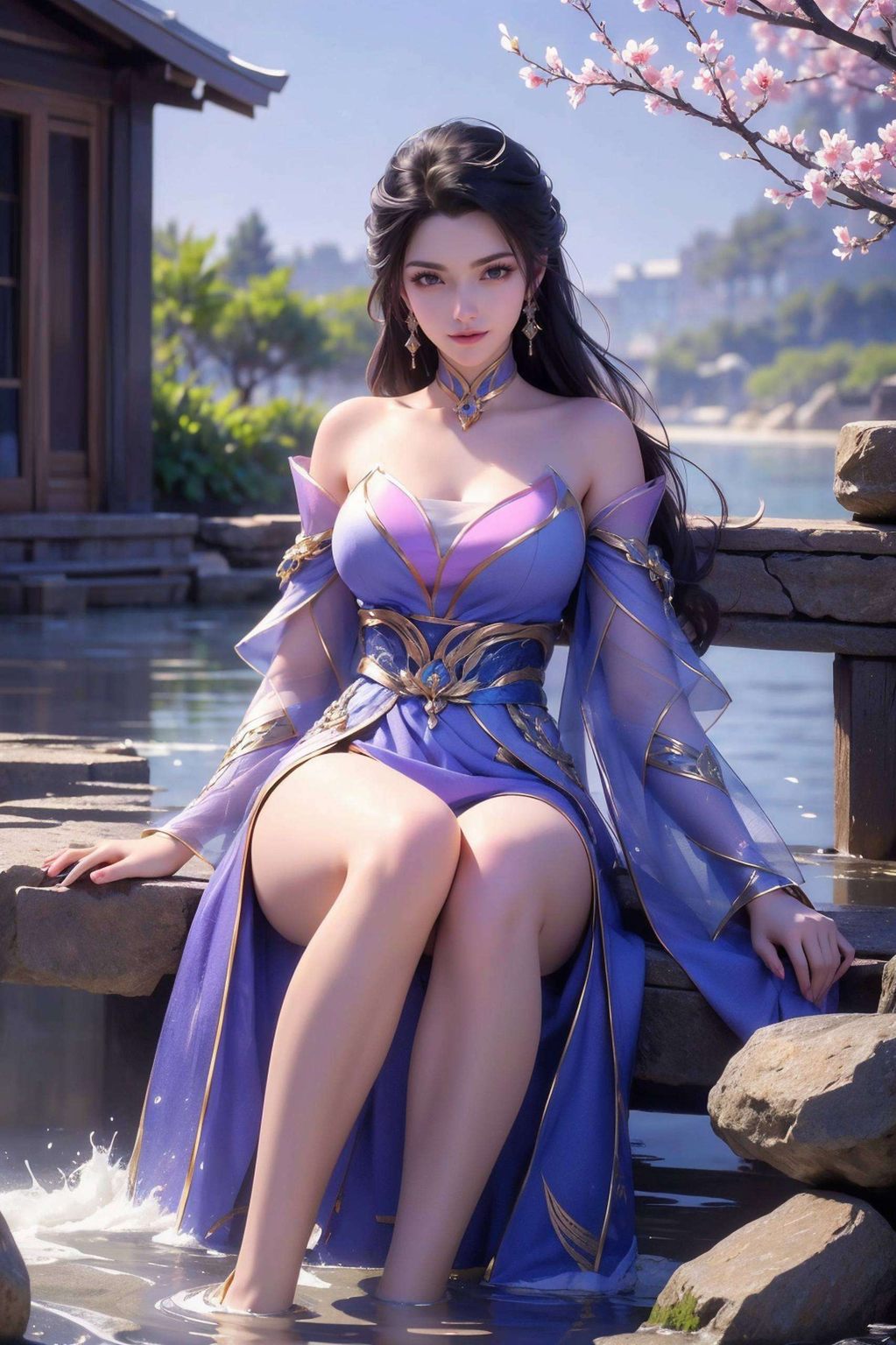 楚灵玉那翩翩如仙的身影仙气逼人