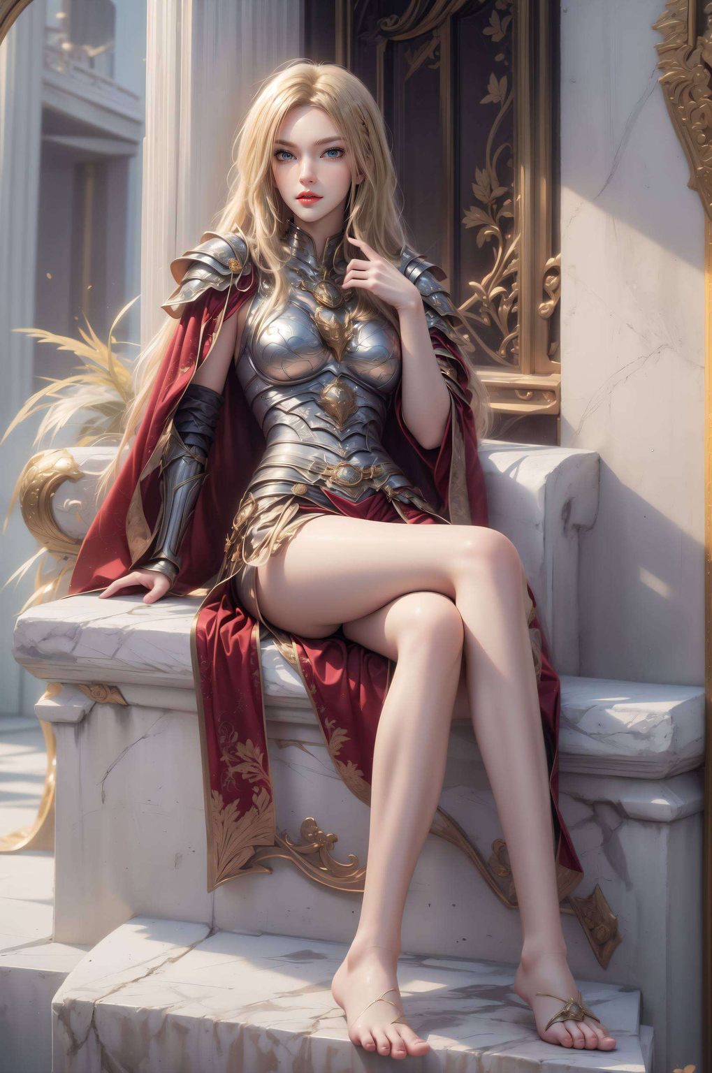 还能激发战斗力雄兵连中的女神凯莎抱枕高清壁纸4k版