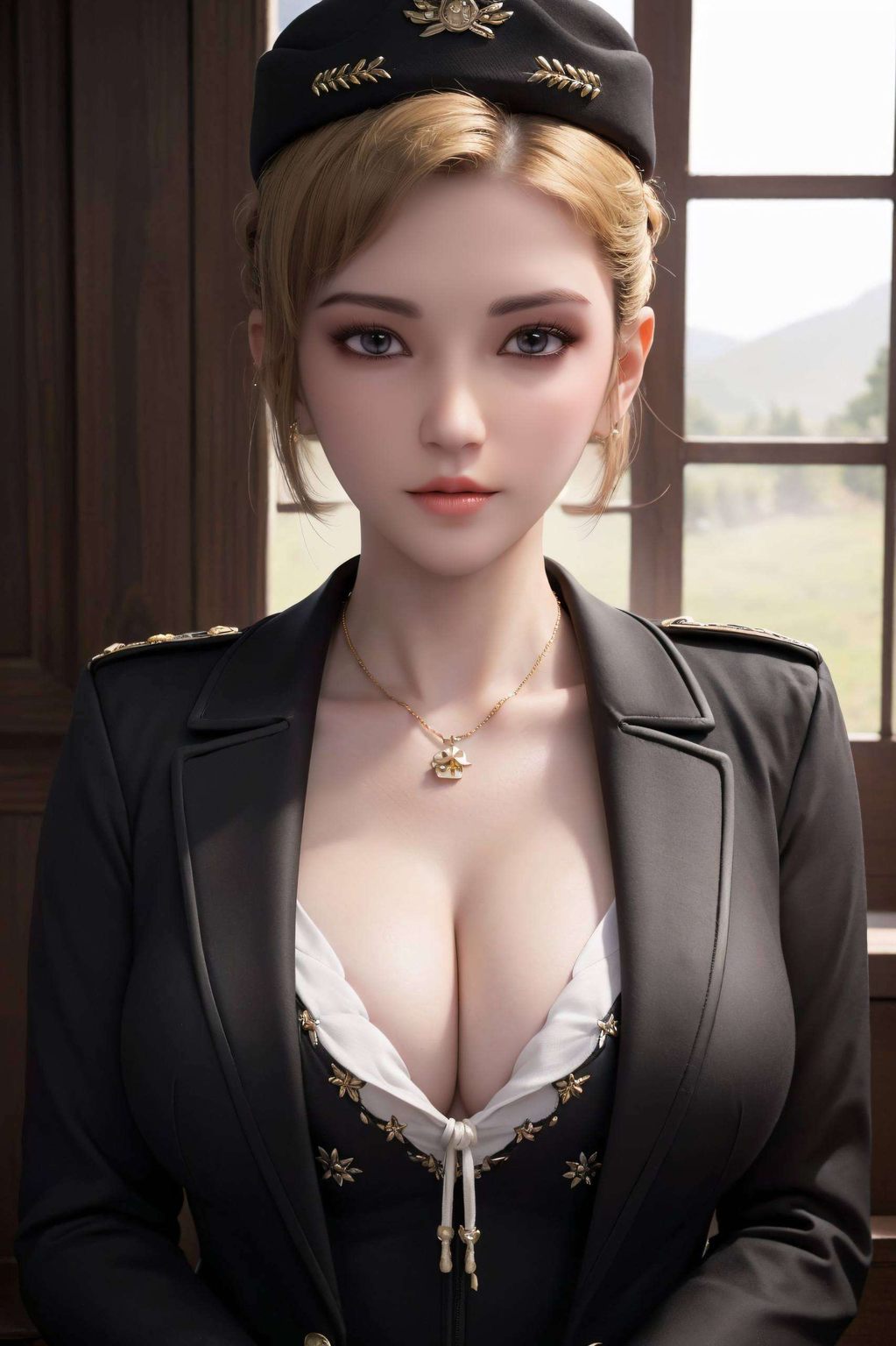 她的风采在这炫彩壁纸的世界里