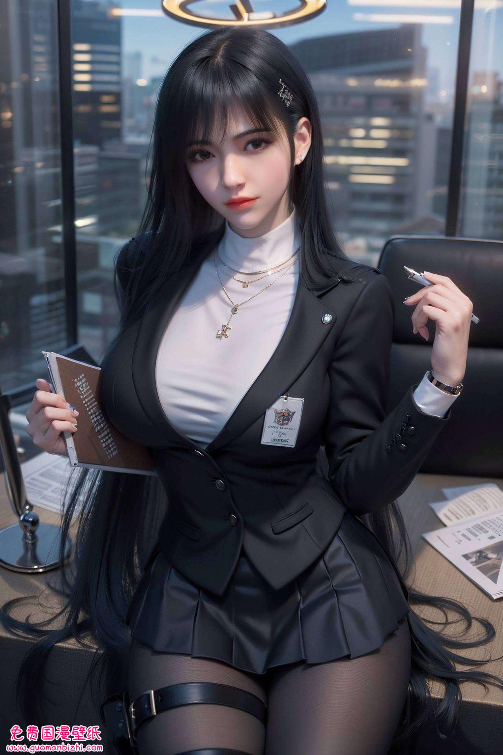 她们的眼神中藏着深邃的玄幻世界每一缕发丝的飞扬