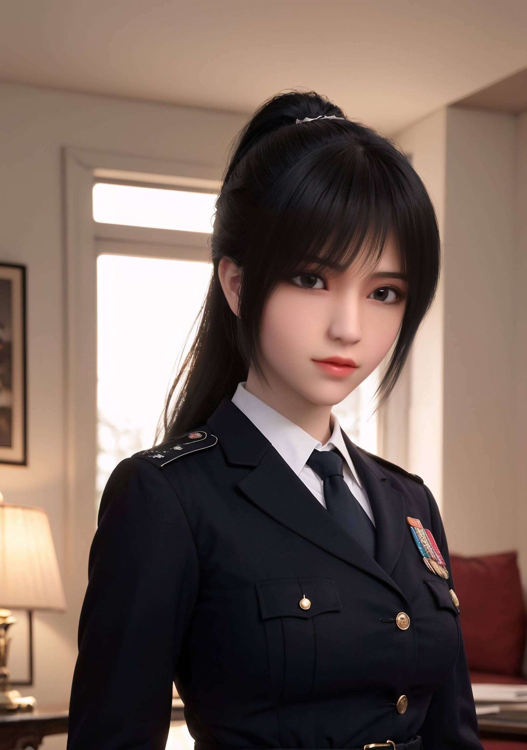 琪琳以其独特的魅力而雄兵连的战士们