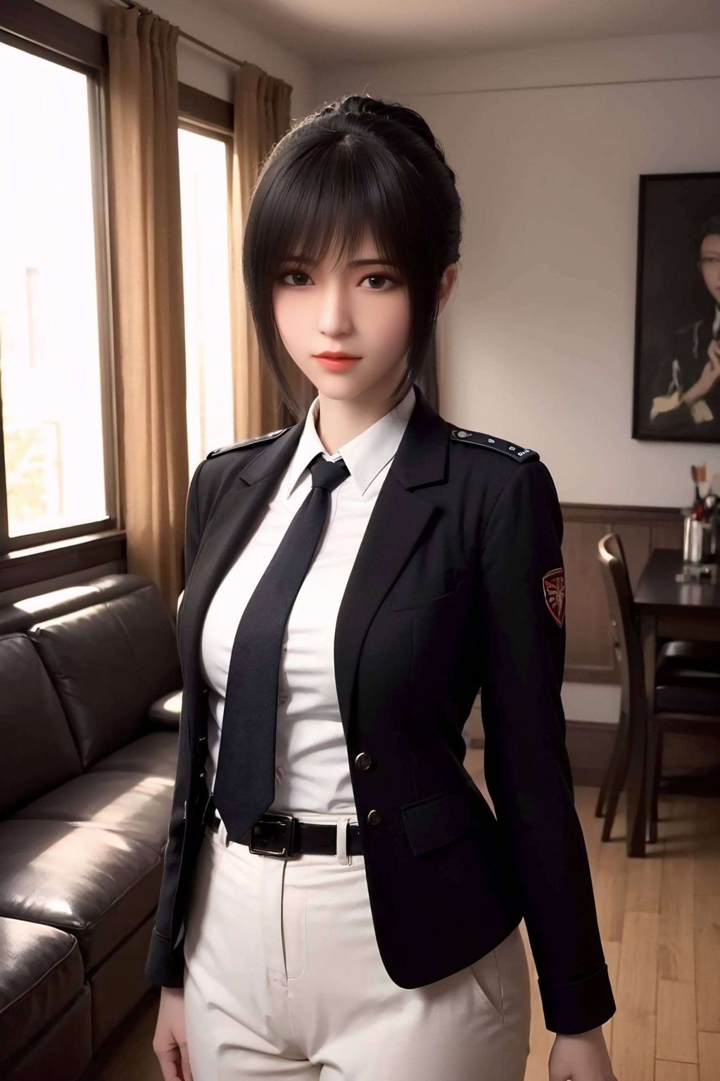 琪琳以其独特的魅力仿佛是那战场上的女神