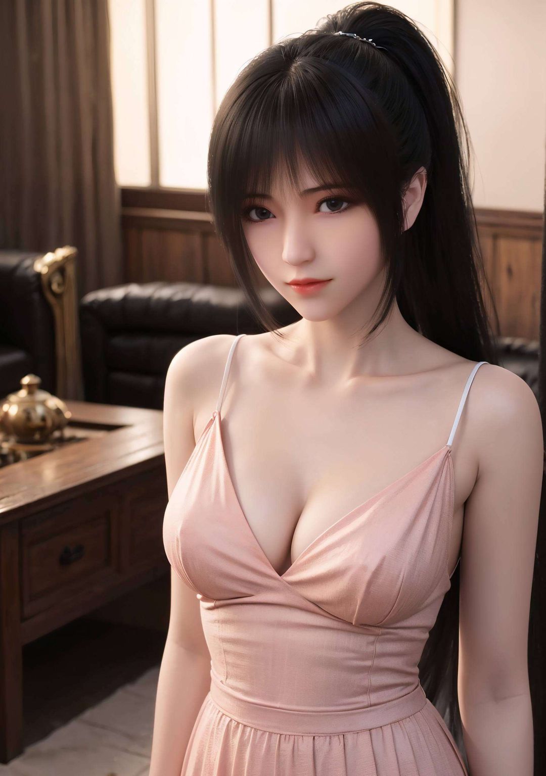 她的正脸壁纸映出了雄兵连中琪琳的倩影