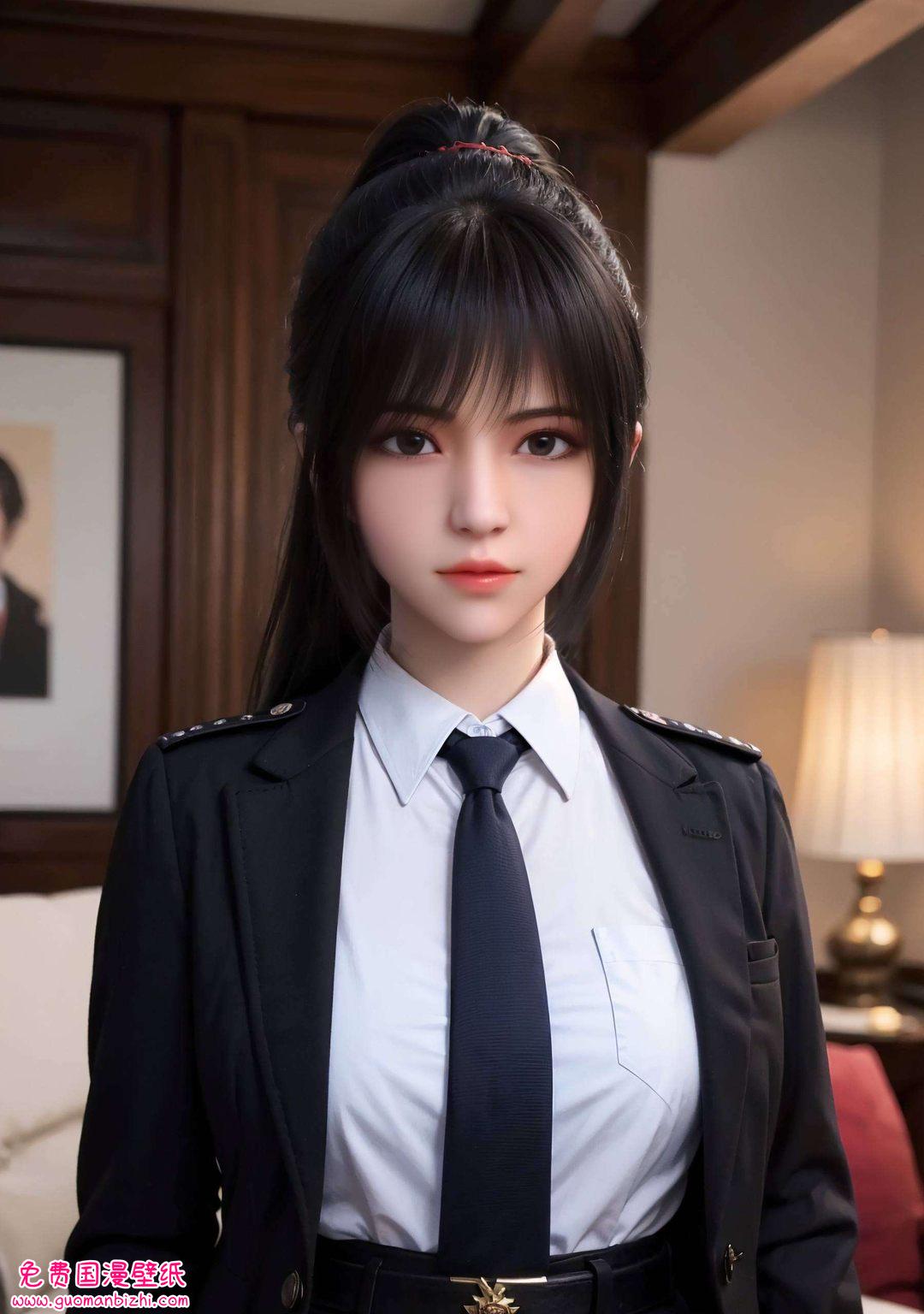 国漫里的灵动美女吹散心头的尘埃