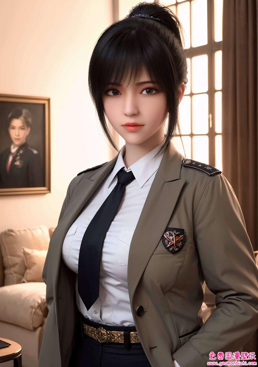 小可爱们！🌟 来看看这位国漫界的璀璨星辰——琪琳！她是《雄兵连》中的魅力女神快来感受这位国漫美女的魔力吧！👸✨