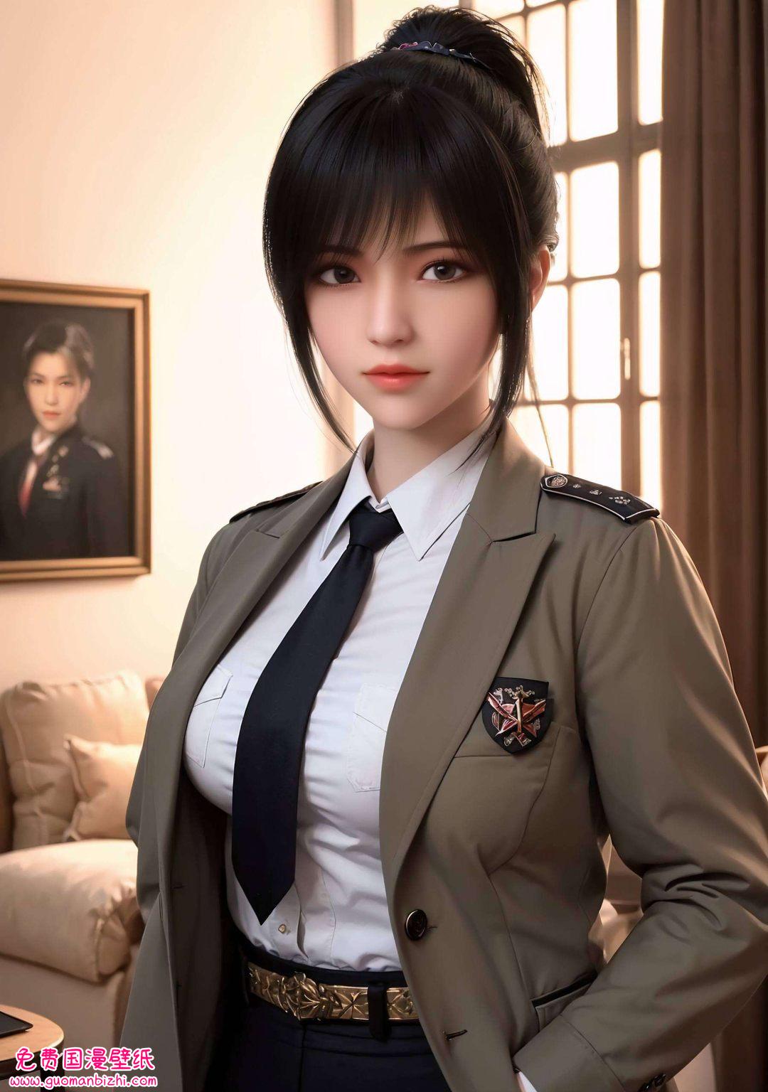 她的壁纸图片高清细腻瞧瞧这位雄兵连的琪琳