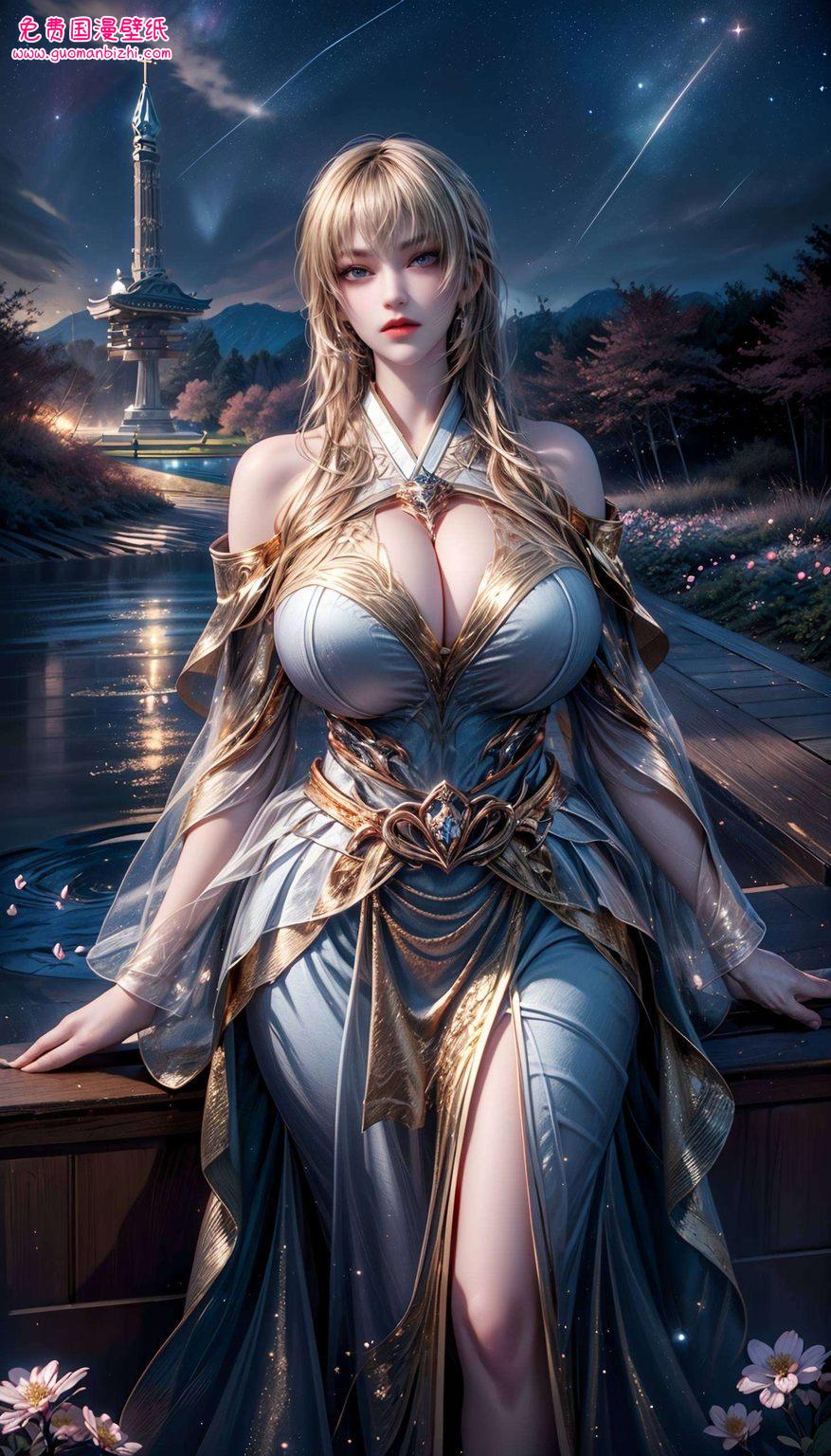 国漫女神之姿化作古风画卷