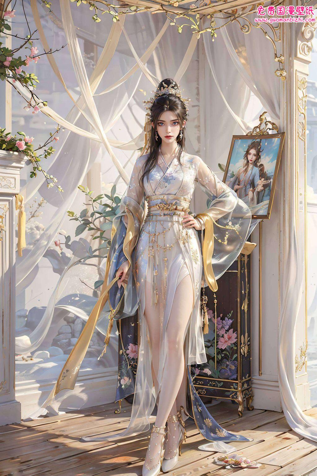 都让人想起那些绚烂的国漫壁纸那飘逸的裙摆轻舞