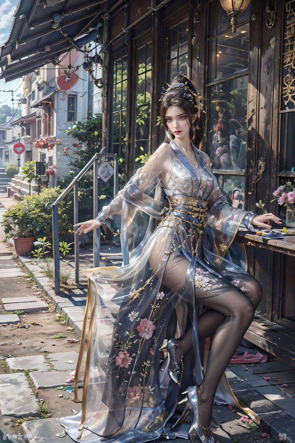 她是国漫中的女神方清雪的倩影翩翩如仙