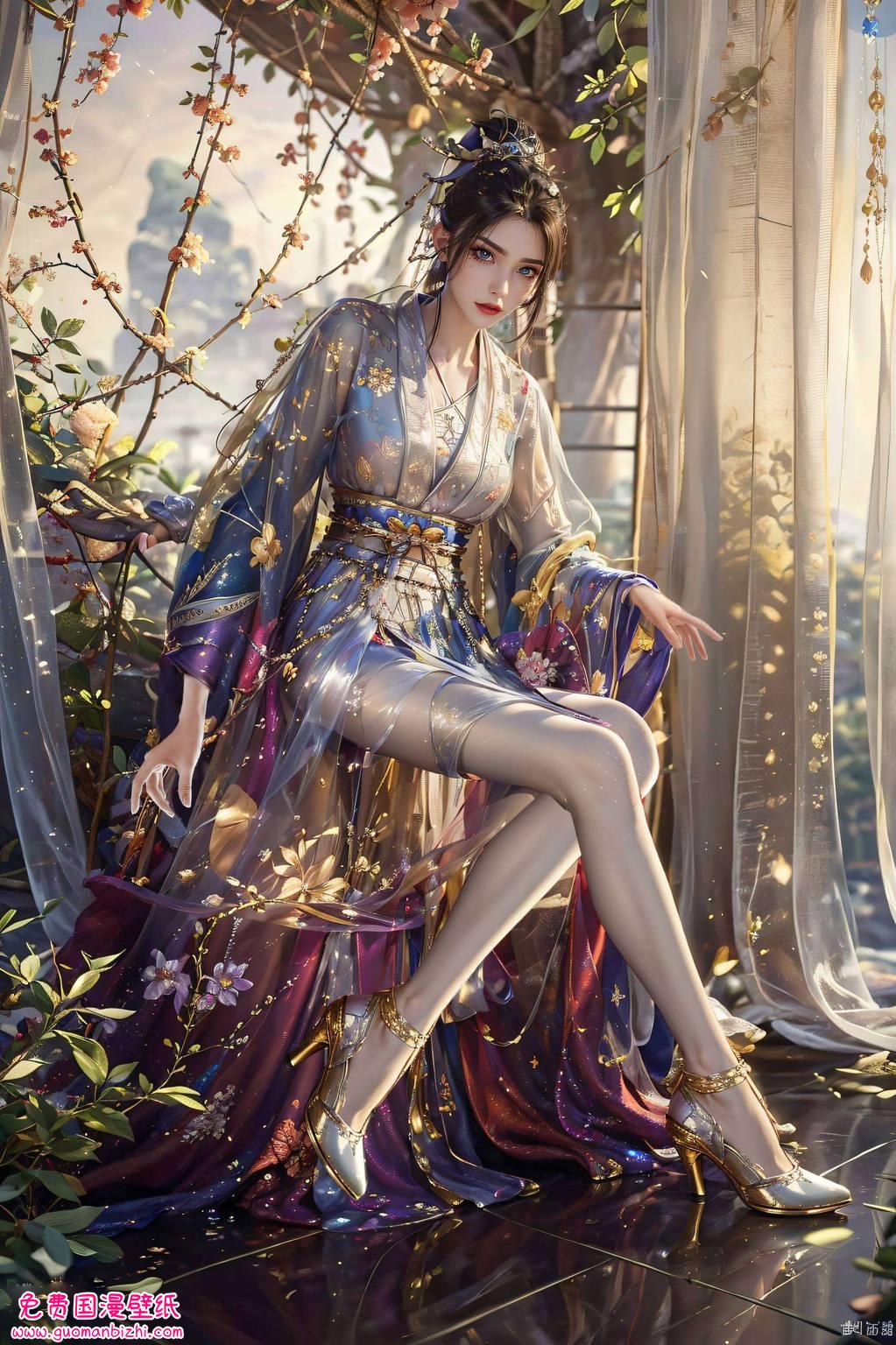 将国漫女神的韵味展现得淋漓尽致那抹静谧的清冷