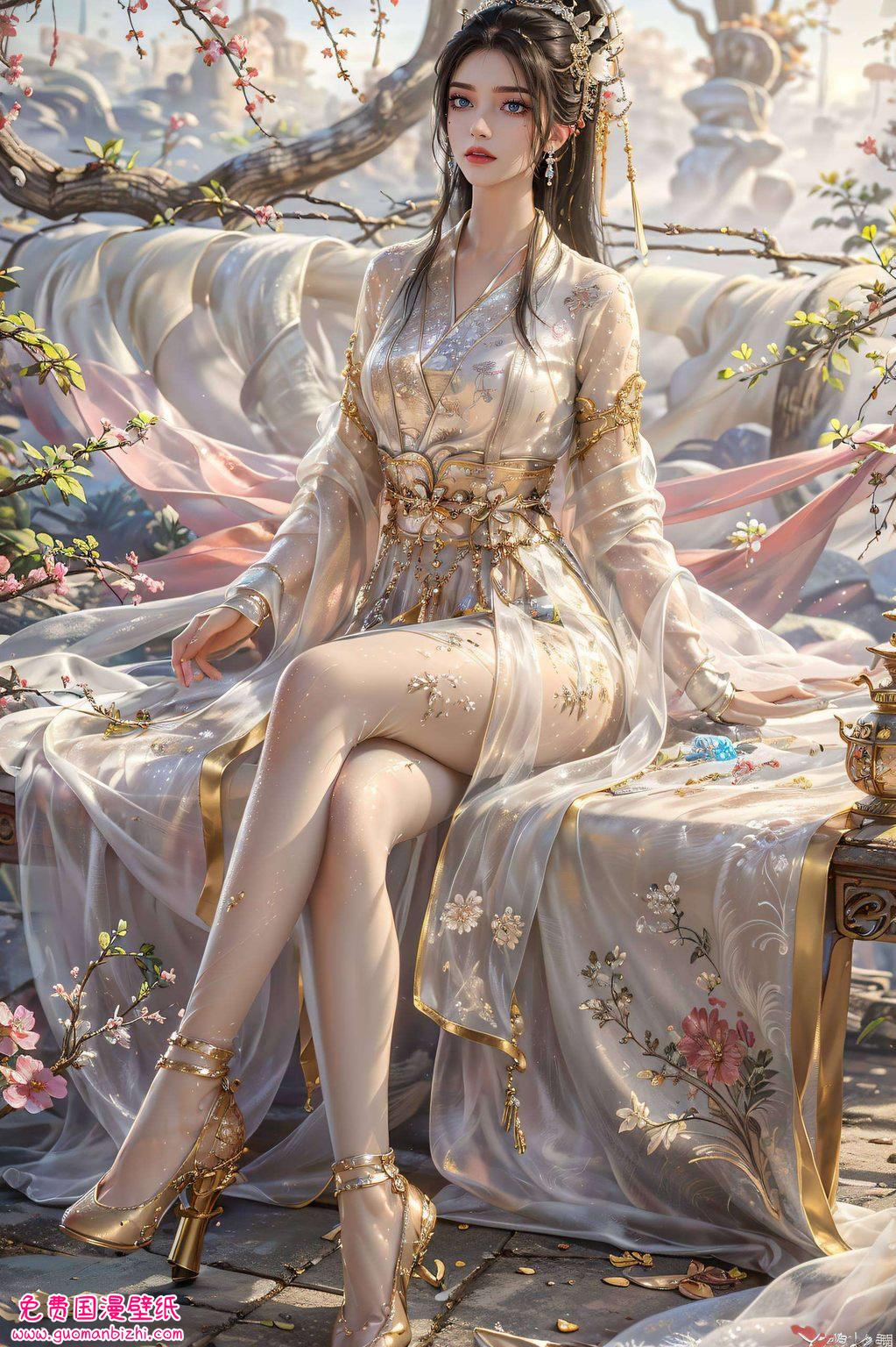 我为你精选了一套高清抖音壁纸让这位国漫美女的优雅气质