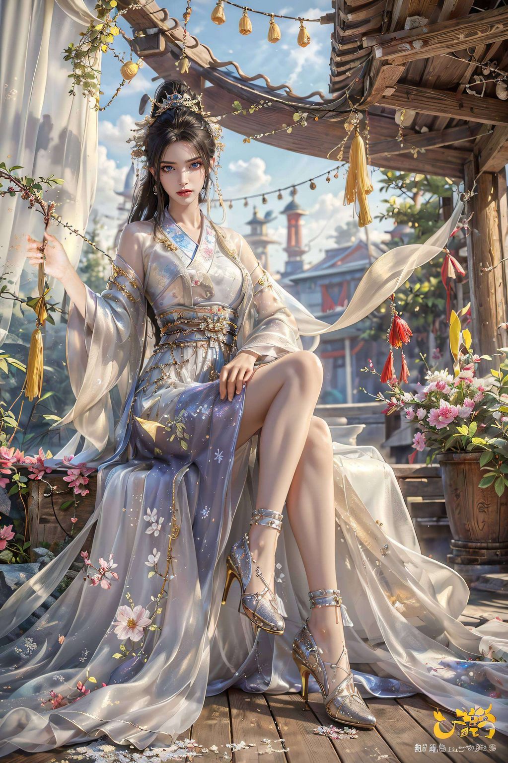 在这绚烂的壁纸世界里永生方清雪以其仙气可爱的动漫形象