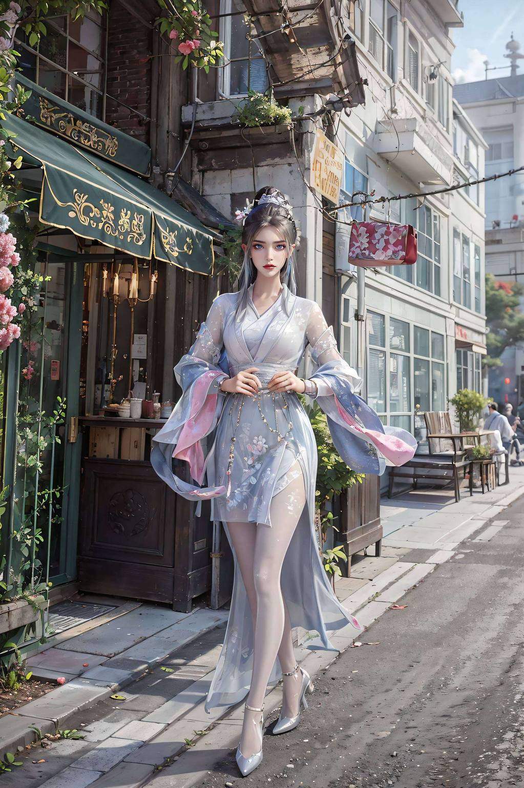 国漫女神永生方清雪翩翩起舞她的身影如同冬日里的雪花