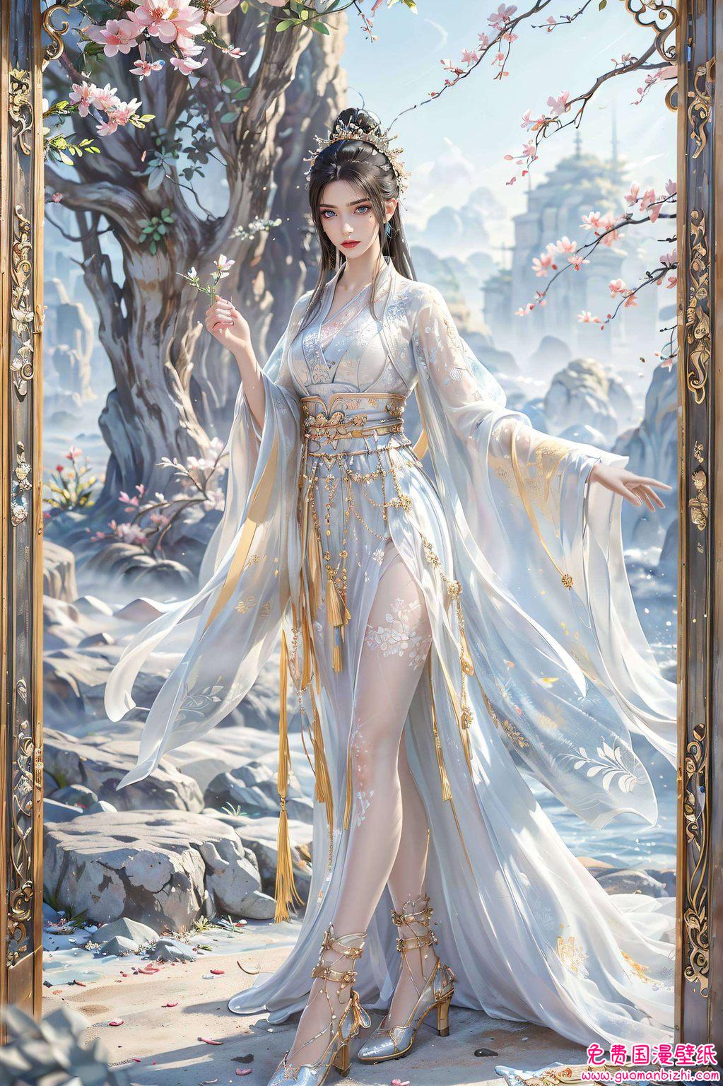 让人心疼不已呢！快来看看这位国漫美女的全身超清壁纸小可爱们~