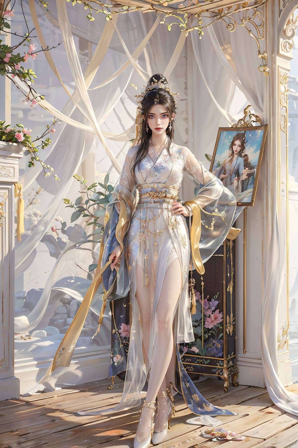 我们的国漫女神永生方清雪就来啦！高清壁纸动态神图君让你手机瞬间变身玄幻仙境！瞧