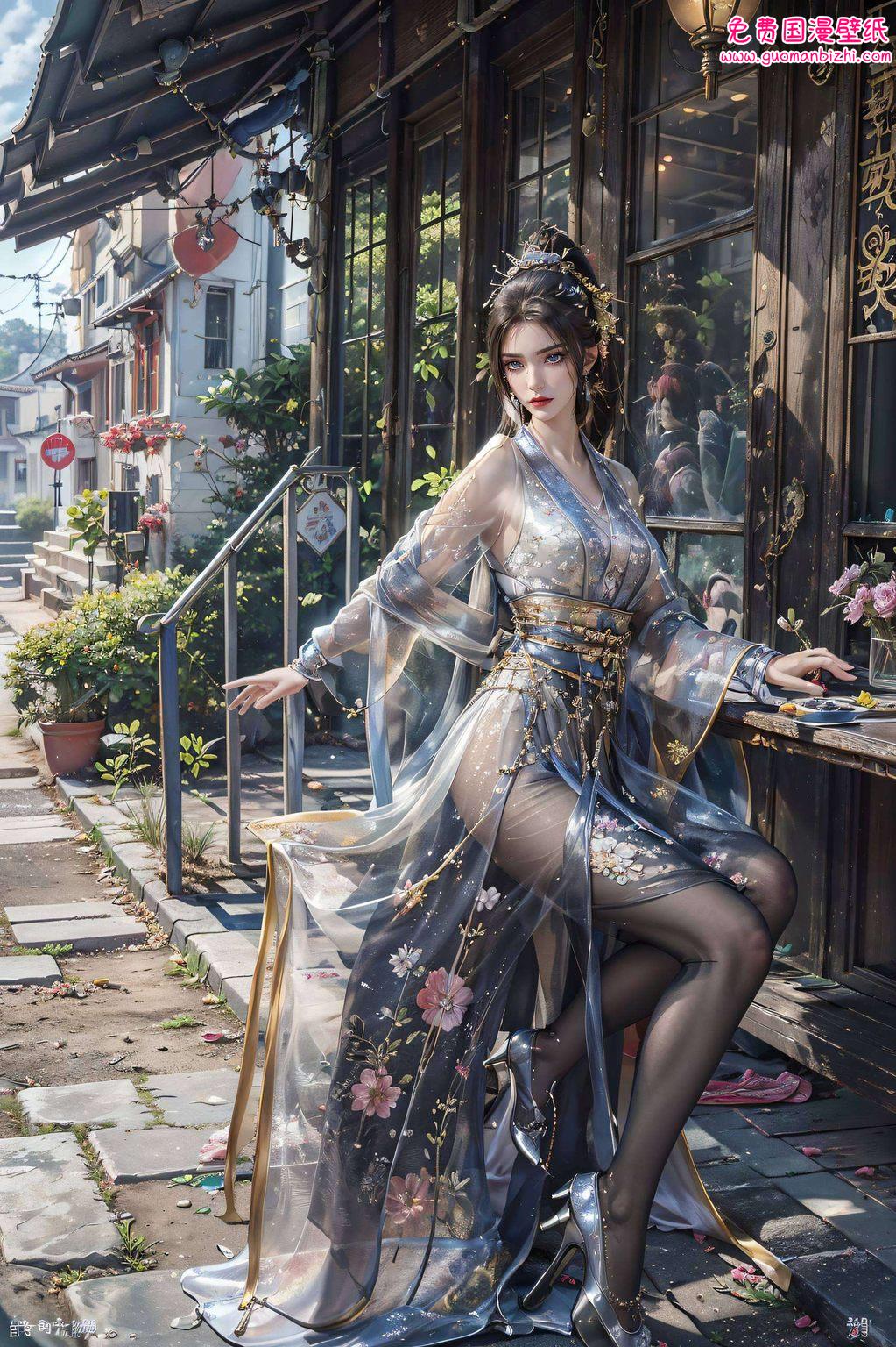 让她的魅力时刻陪伴着你吧！快来把这位国漫美女设置为你的手机壁纸