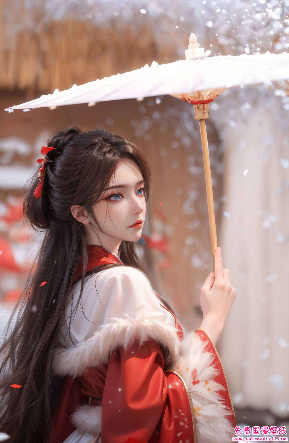 如同穿越了时空的画卷细腻的笔触勾勒出她的灵动