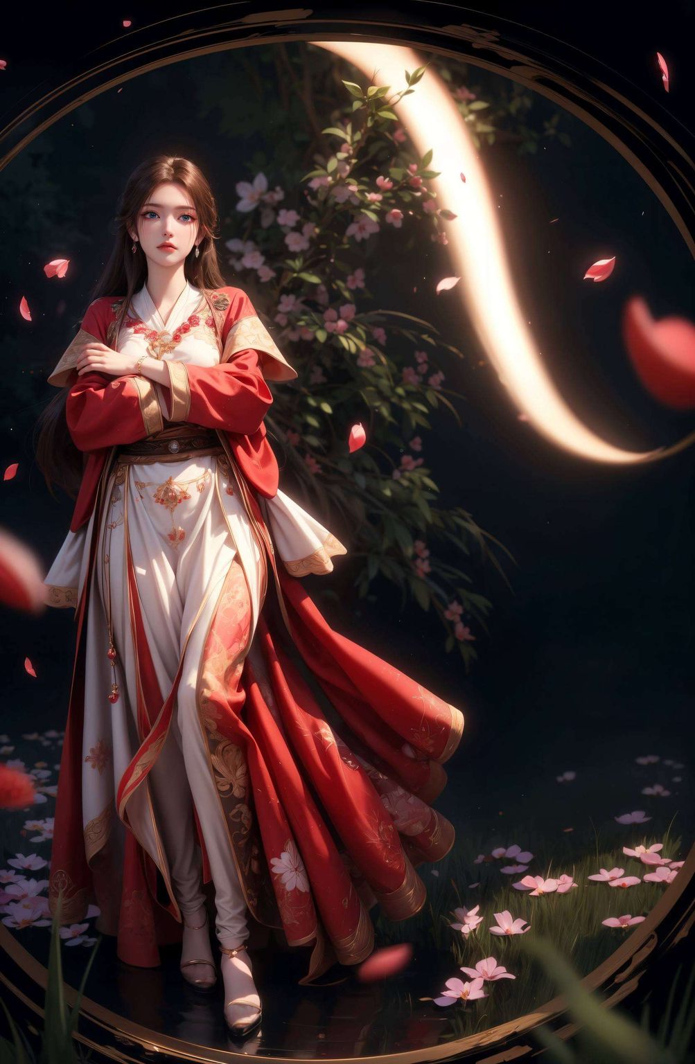 那些细腻的笔触元龙与蔷薇共舞