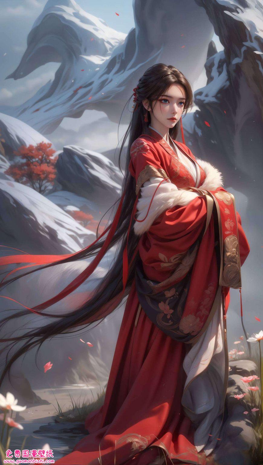 今天给大家带来一款超级梦幻的紫色壁纸哦！🌸 它融合了国漫之光《元龙》中的女神级角色——元龙蔷薇小调皮的你