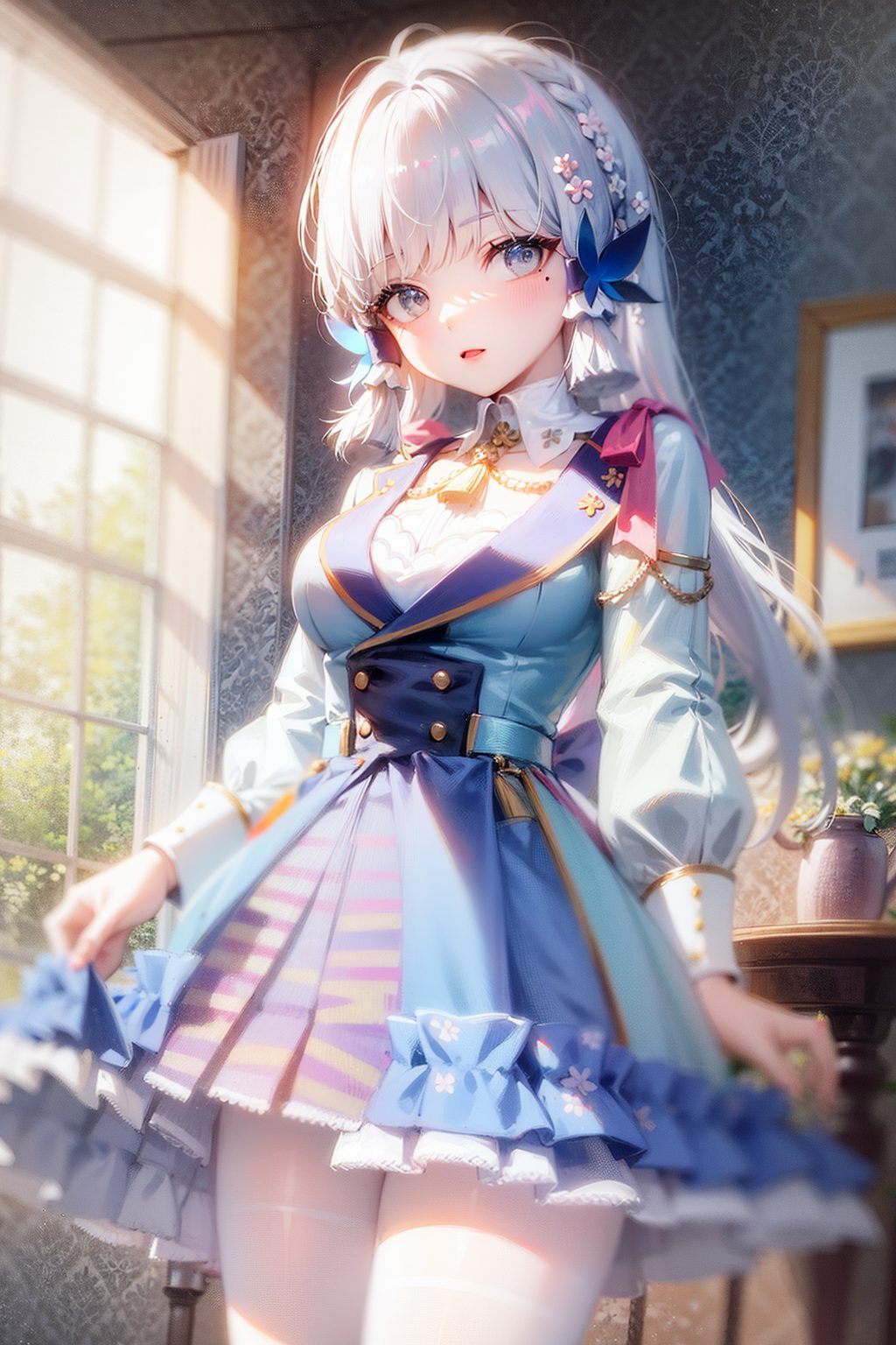 宛如冬日里的雪花神里凌华
